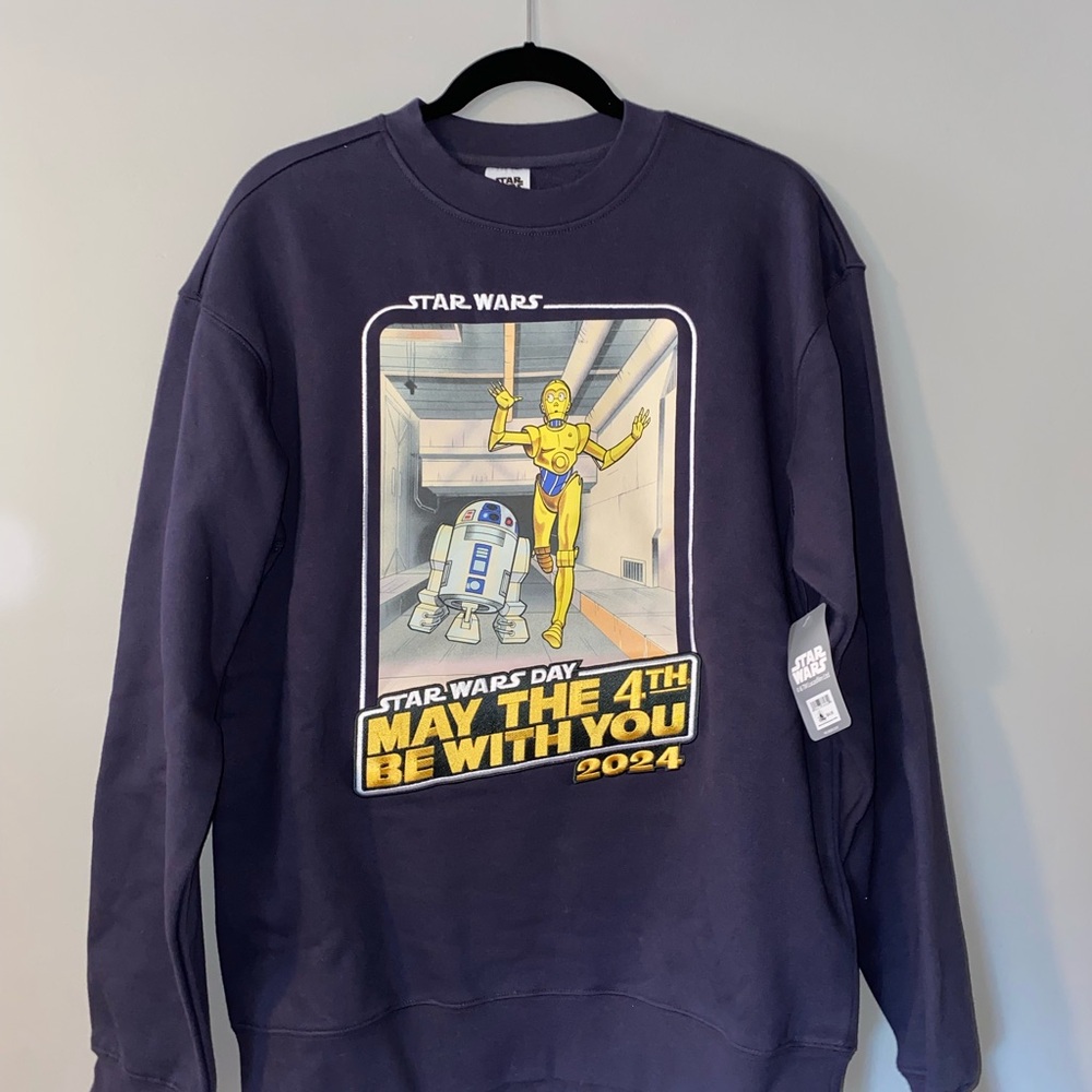 Star Wars “May the 4th” 2024 Navy Crewneck Sweatshirt